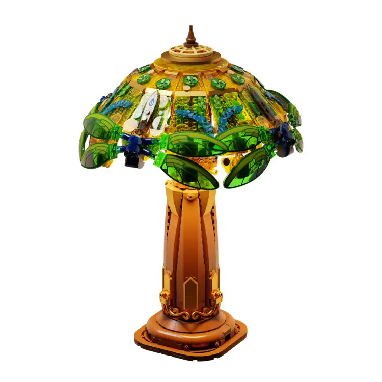 PANTASY - Witrażowa lampa stołowa - Budulec 1067 szt.