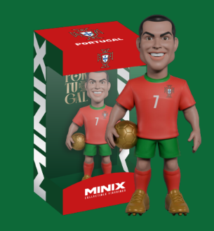 PORTUGALIA - Ronaldo - Figurka Minix Mistrzostwa Świata 12 cm