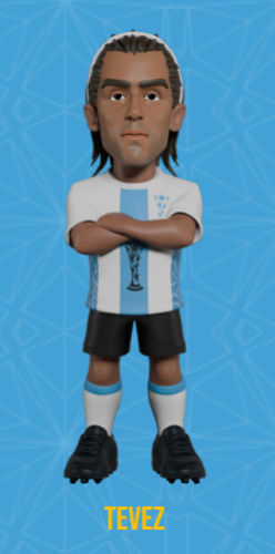 ARGENTYNA - Tevez - Figurka Minix World Legends Cup 12cm
