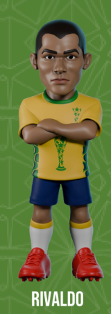 BRAZYLIA - Rivaldo - Figurka Minix World Legends Cup 12 cm