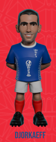 FRANCJA - Djorkaeff - Figurka Minix World Legends Cup 12cm