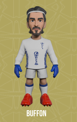 WŁOCHY - Buffon - Figurka Minix World Legends Cup 12cm