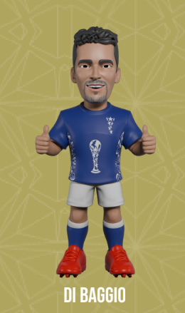 WŁOCHY - Baggio - Figurka Minix World Legends Cup 12cm