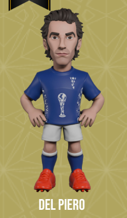 WŁOCHY - Del Piero - Figurka Minix World Legends Cup 12cm