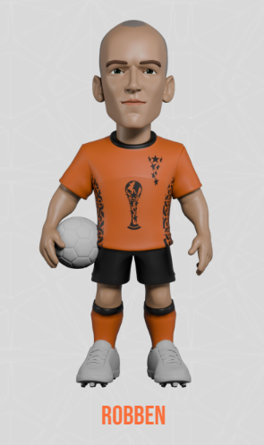 HOLANDIA - Robben - Figurka Minix World Legends Cup 12 cm