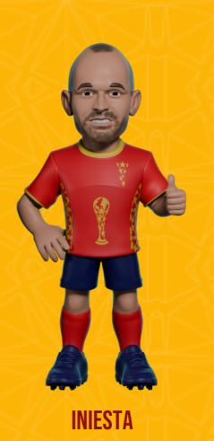 HISZPANIA - Iniesta - Figurka Minix World Legends Cup 12 cm
