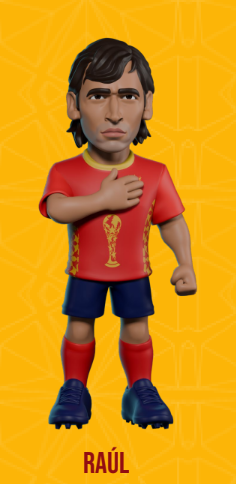 HISZPANIA - Raul - Figurka Minix World Legends Cup 12 cm