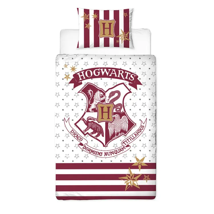 HARRY POTTER - Poszwa na kołdrę 140X200cm - Hogwart '100% Bawełna