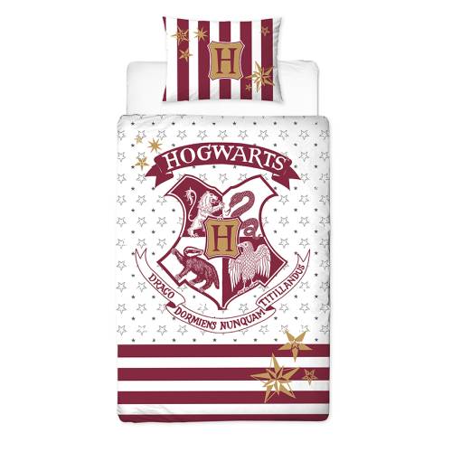 HARRY POTTER - Poszwa na kołdrę 140X200cm - Hogwart '100% Bawełna
