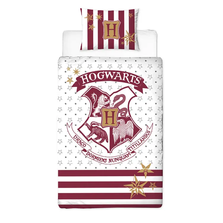 HARRY POTTER - Poszwa na kołdrę 140X200cm - Hogwart '100% Bawełna