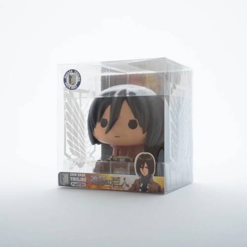 ATTACK ON TITAN - Mini skarbonka - Chibi Mikasa - 13 cm