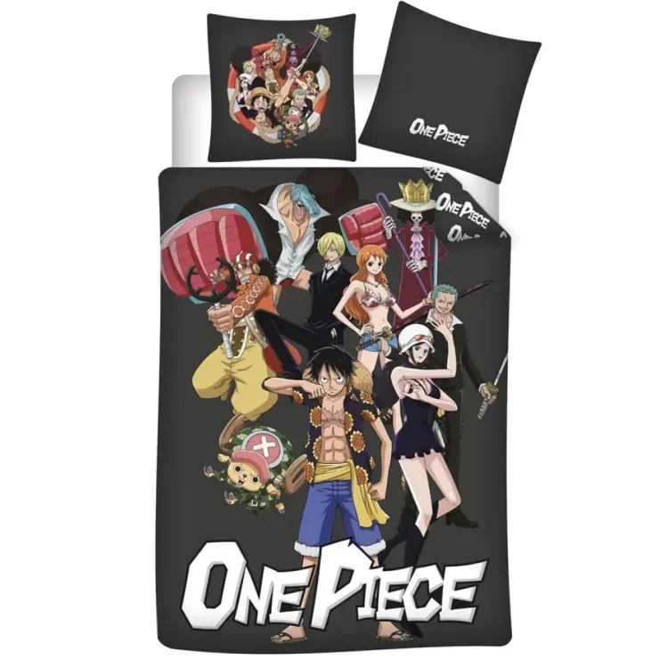 ONE PIECE - Crew - Poszwa na kołdrę 140x200cm - "100% mikrofibra