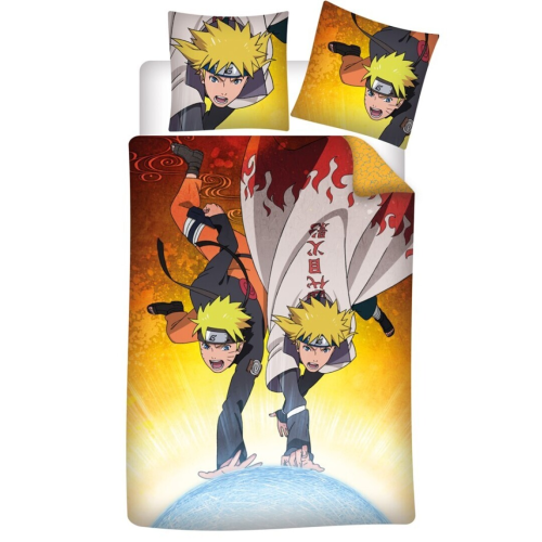 NARUTO - Minato & Naruto - Poszwa na kołdrę 140x200cm - "100% mikrofibra