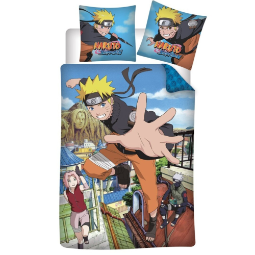 NARUTO SHIPPUDEN - Poszwa na kołdrę 140x200cm - "100% bawełna