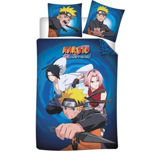 NARUTO SHIPPUDEN - Poszwa na kołdrę 140x200cm - "100% flanela