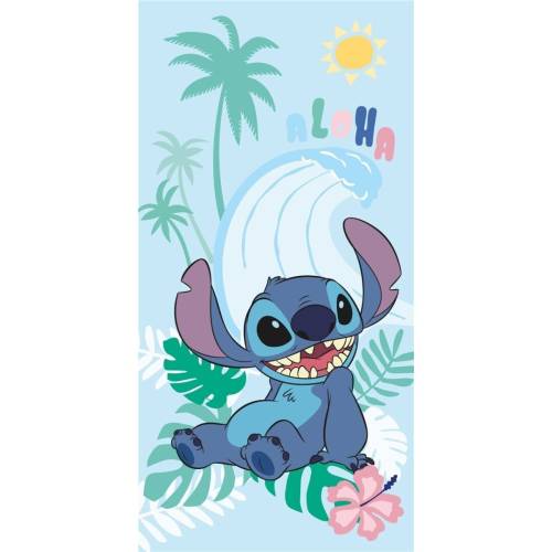 LILO & STITCH - Aloha - Ręcznik plażowy 100% bawełna - 70x140cm