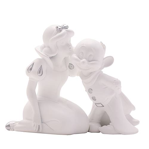 DISNEY - "White&Silver" - Królewna Śnieżka i Dopey - Bank pieniędzy - 17 cm