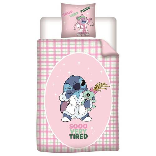 LILO & STITCH - Sooo Very Tired - Poszwa na kołdrę 140x200cm + 65x65cm
