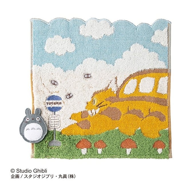 MY NEIGHBOR TOTORO - Catbus on ti's way - Mini ręcznik 25x25cm