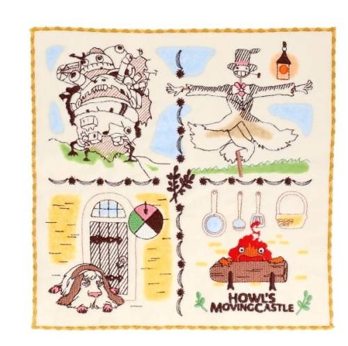 HOWL'S MOVING CASTLE - Townfolks of Castle - Mini ręcznik 25x25cm