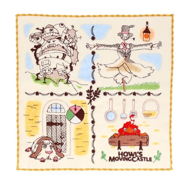 HOWL'S MOVING CASTLE - Townfolks of Castle - Mini ręcznik 25x25cm