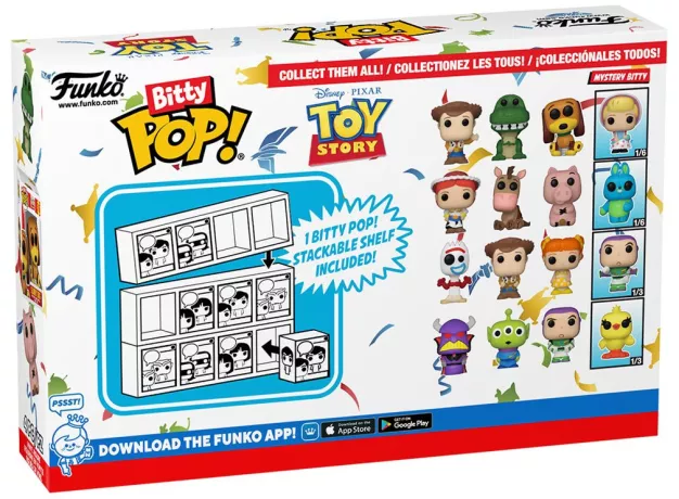 TOY STORY - Bitty Pop 4 Pack 2,5 cm - Woody