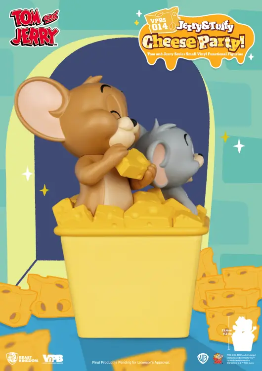 TOM & JERRY - "Jerry & Tuffy Cheese Party" - Bank 23,4 cm