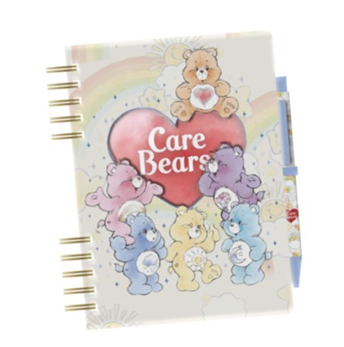 CARE BEAR - Heart - Pack Notatnik + Długopis + Naklejki