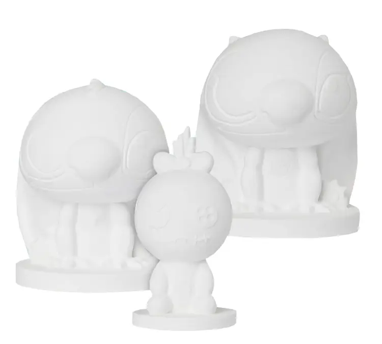 STITCH & ANGEL & SCRUMP - Zestaw 3 figurek do pomalowania