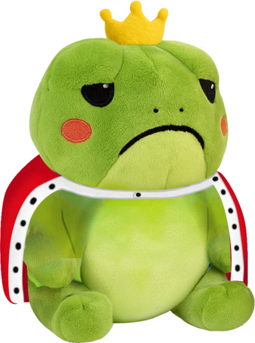 FROWNY FROGS - Żabi król - pluszowy 25 cm