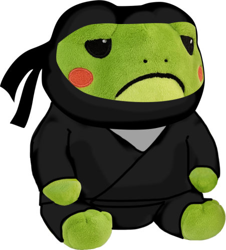 FROWNY FROGS - Ninja - Pluszowy 25cm