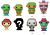TEENAGE MUTANT NINJA TURTLES - Bitty Pop 4 Pack 2,5 cm - Leonardo