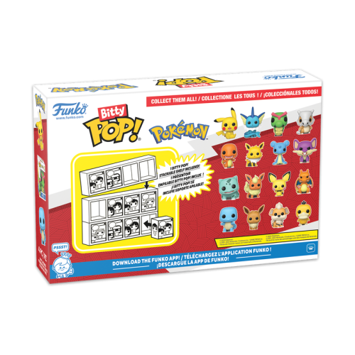 POKEMON - Bitty Pop 4 Pack 2.5cm - Charmander