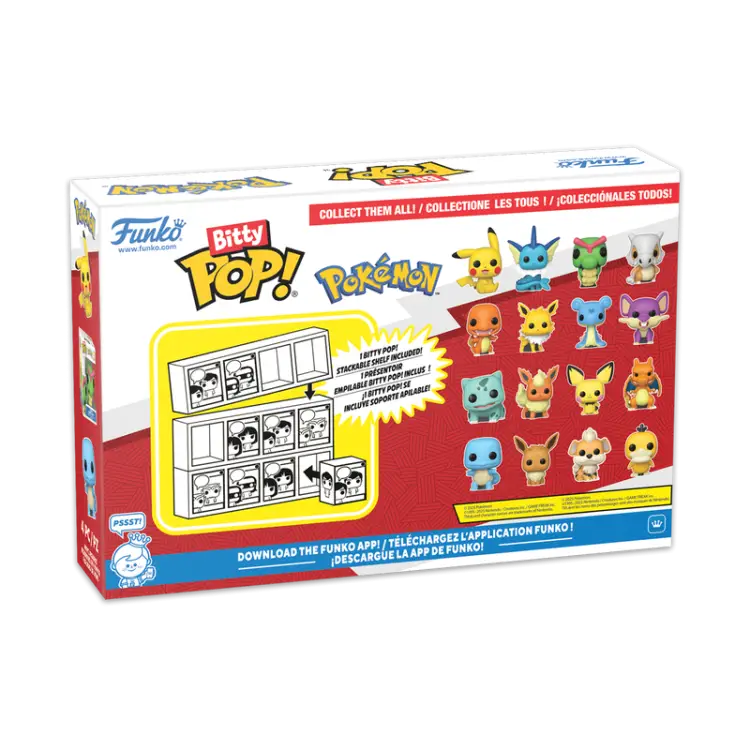 POKEMON - Bitty Pop 4 Pack 2.5cm - Charmander