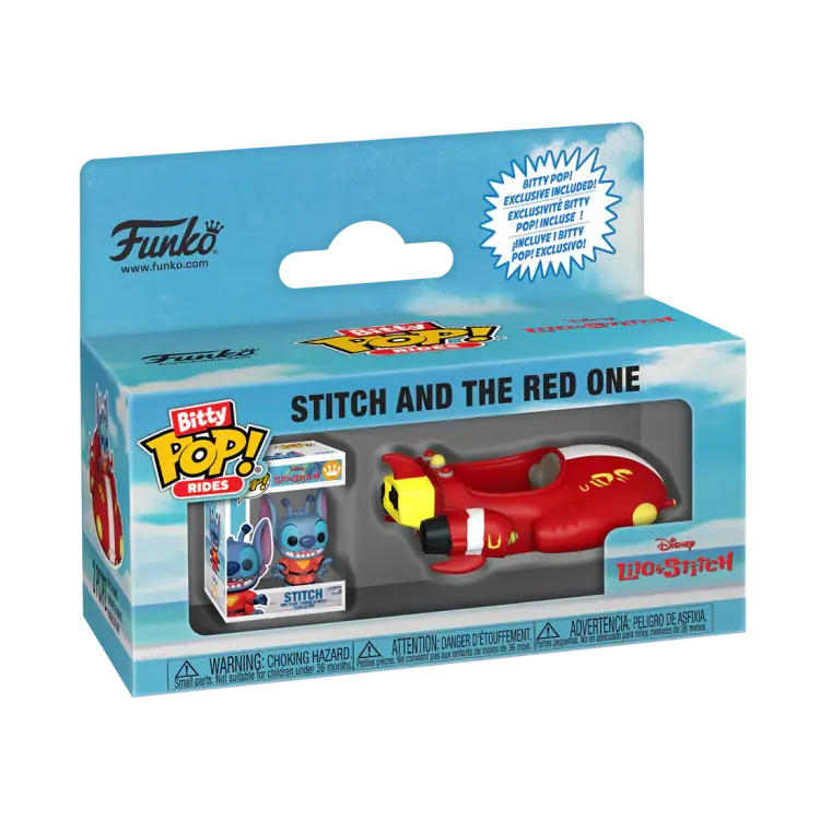 LILO & STITCH - Bitty Pop Ride - Czerwony ze ściegiem