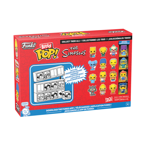SIMPSONS - Bitty Pop 4 Pack 2,5 cm - Scratchy