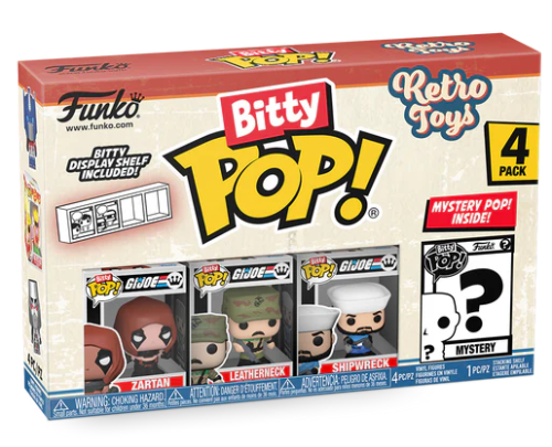 RETRO TOYS - Bitty Pop 4 Pack 2,5 cm - GI Joe