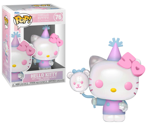 HELLO KITTY 50TH Anniv. - POP Sanrio N° 76 - Hello Kitty z balonem