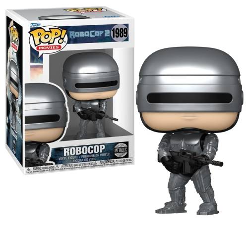 ROBOCOP - POP Movies N° 1989 - Robocop (metaliczny) z pościgiem