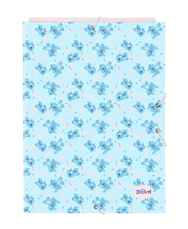 STITCH - Sleeping - Segregator A4 Premium z klapkami i elastyczną taśmą