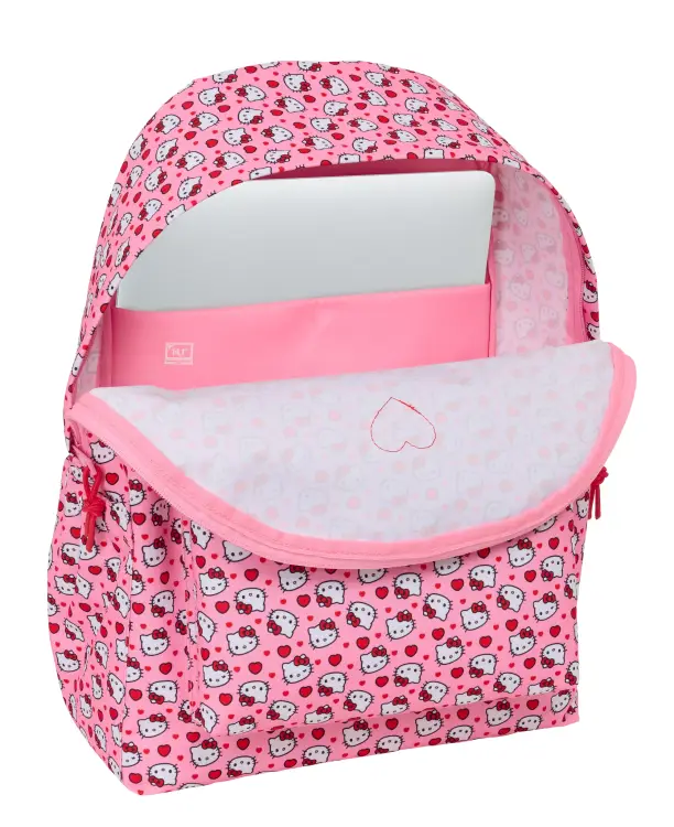 HELLO KITTY - Plecak na laptopa 14" - 43x31x13cm