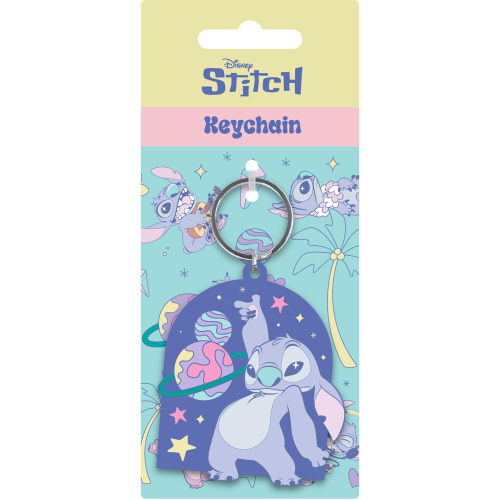 Pyramid - STITCH - Space Rocks - PVC Keychain