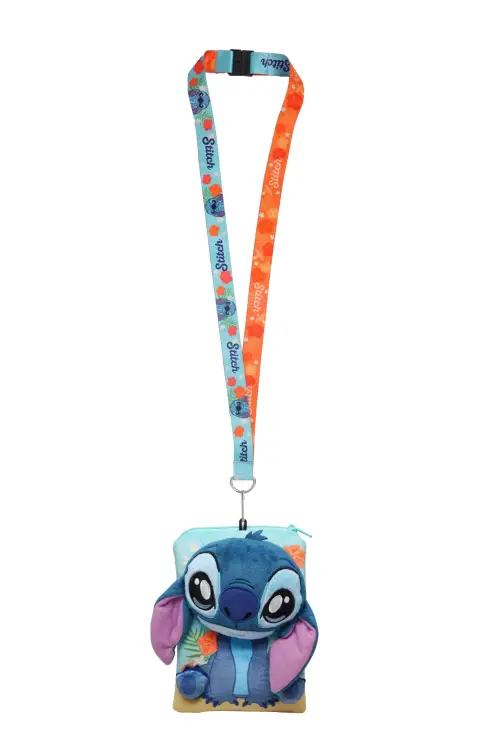 Monogram - DISNEY - Stitch Sitting "Deluxe" - Lanyard with pouch card holder