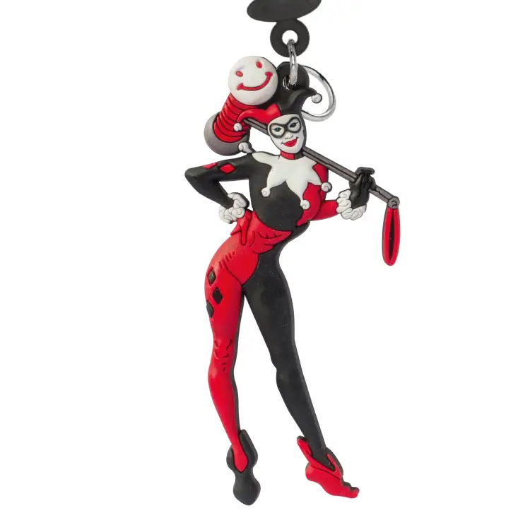 Monogram - DC - Harley Quinn - Soft Touch Keychain