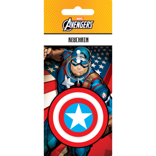 Pyramid - CAPTAIN AMERCA - Shield - 'Spinner' 3D Keychain