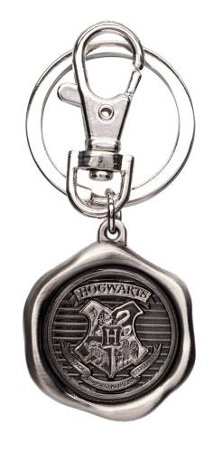 Monogram - HARRY POTTER - Hogwarts Logo - Pewter Keychain