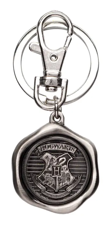 Monogram - HARRY POTTER - Hogwarts Logo - Pewter Keychain