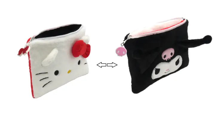 CYP - HELLO KITTY & KUROMI - Reversible Fur Case