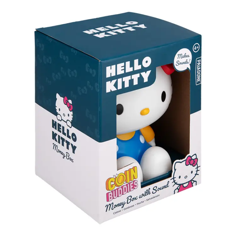 Paladone - HELLO KITTY - Shaped Money Box with Sound 'Coin Buddies'