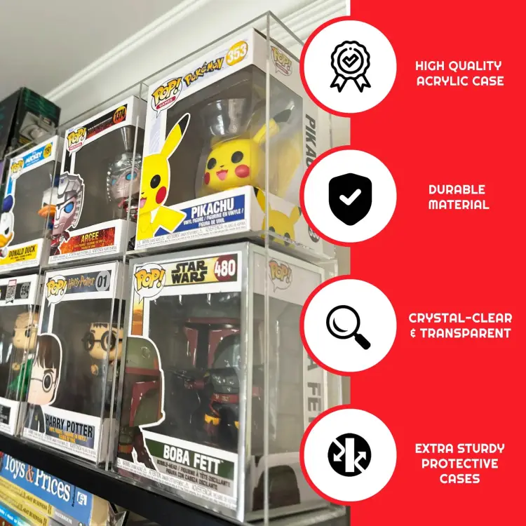 Evoretro - EVORETRO - 6 slots acrylic display case for Funko Pop